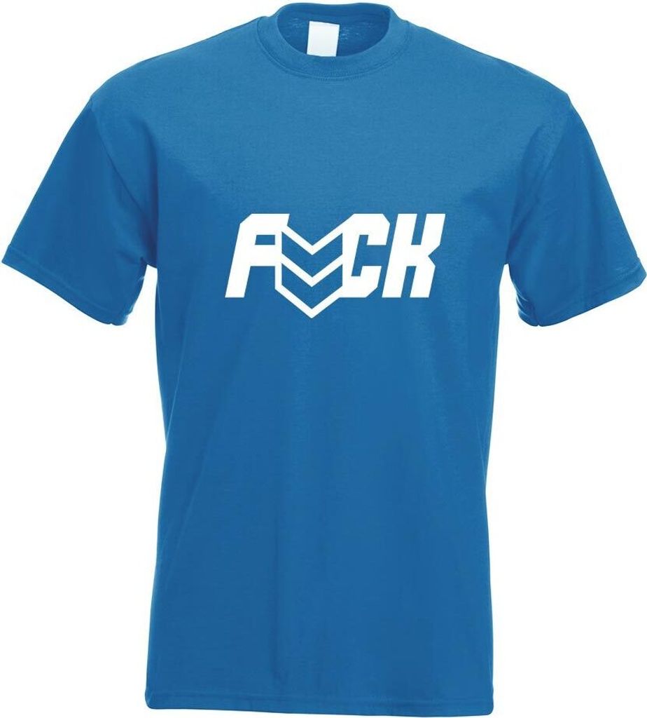 Kiwistar - T-Shirt - royal - Fuck Motiv Bedruckt Funshirt Design Print - mit Motiv Bedruckt - Funshirt Design - Sport - Freizeit - Herren - XXL