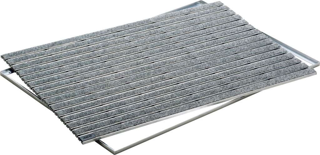 ACO Indoor Alu Schuhabstreifermatte hellgrau, 60 x 40 cm Produktbild 