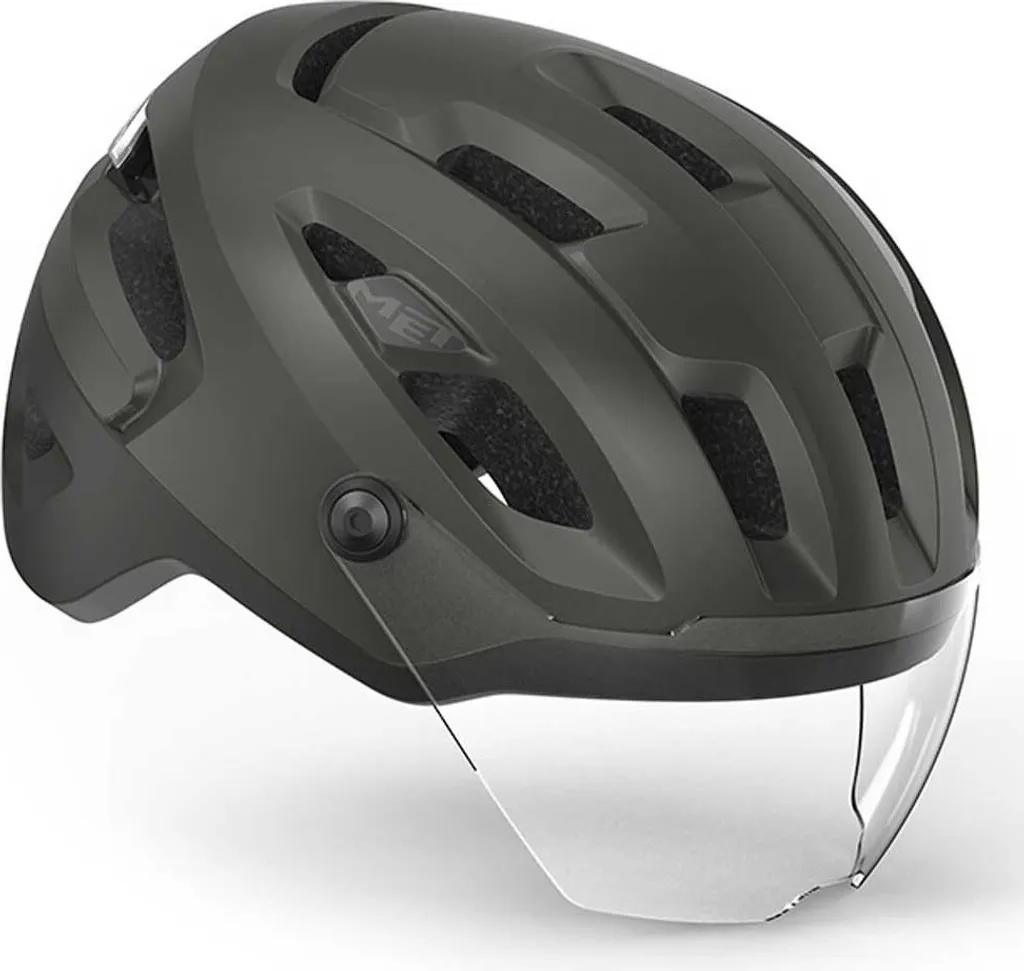 Casque MET Intercity Mips Gris L : Sécurité Urbaine et Visière Intégrée