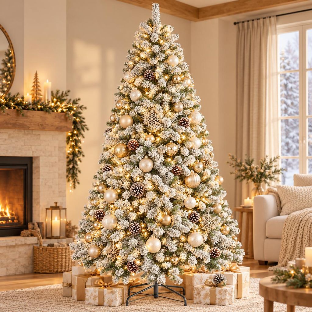 Künstlicher Weihnachtsbaum 235 cm mit 500 warmweißen LEDs, Produktbild 