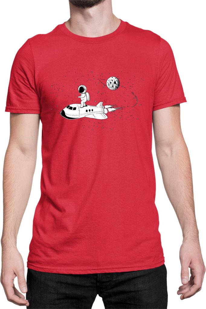 Herren T-Shirt Nasa Space Theme Nasa 003, Man L / Rot