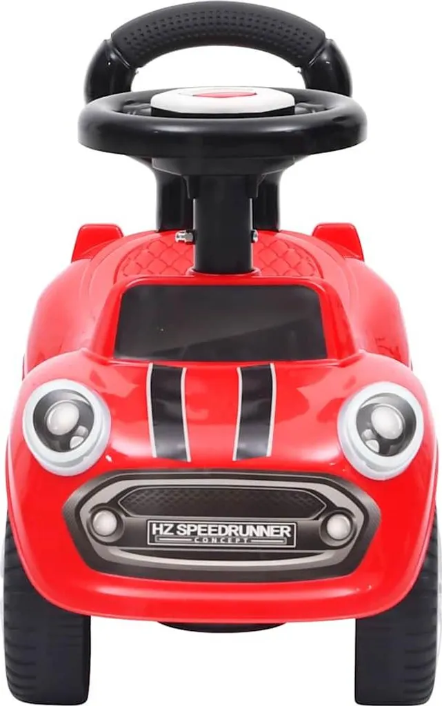 Voiture d'enfant rouge idéale pour jouer dehors et apprendre à piloter