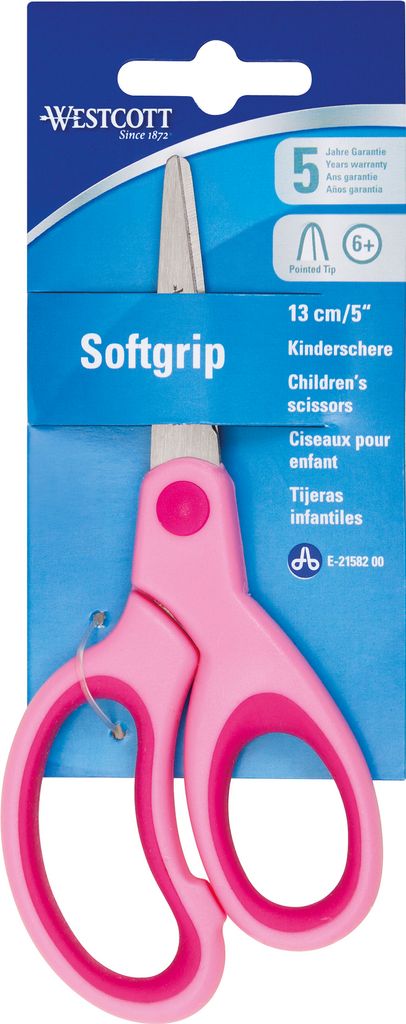 WESTCOTT E-21582 00 Bastelschere - 13 cm, spitz, pink