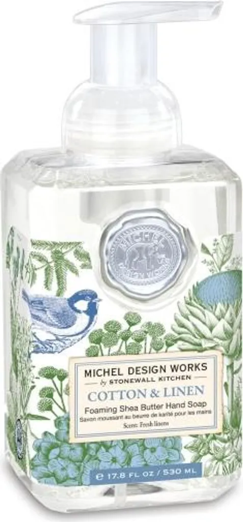 Michel Design Works Cotone e Lino 530ml - Sapone Ospiti Alta Qualità