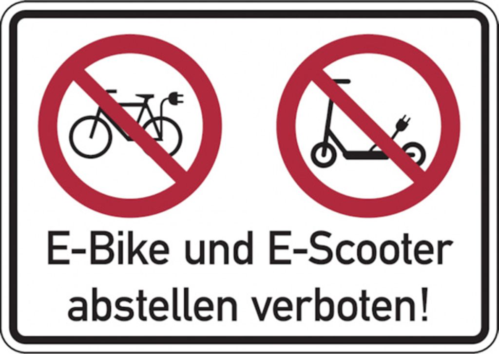 Dreifke® Verbotsschild, Kombischild, E-Bike und E-Scooter Produktbild 