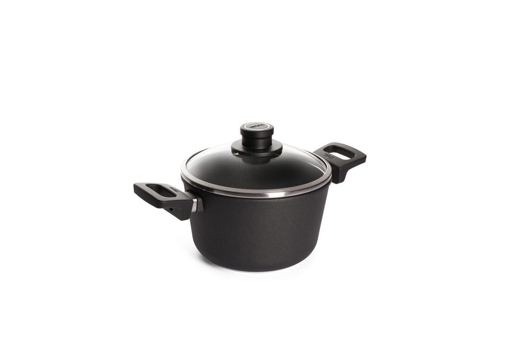 Woll Titanium Nowo Gusstopf mit Glasdeckel: Ø 20 cm, 12 cm Produktbild 