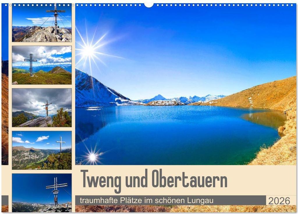 Tweng und Obertauern (Wandkalender 2026 DIN A2 quer), CALVENDO Monatskalender