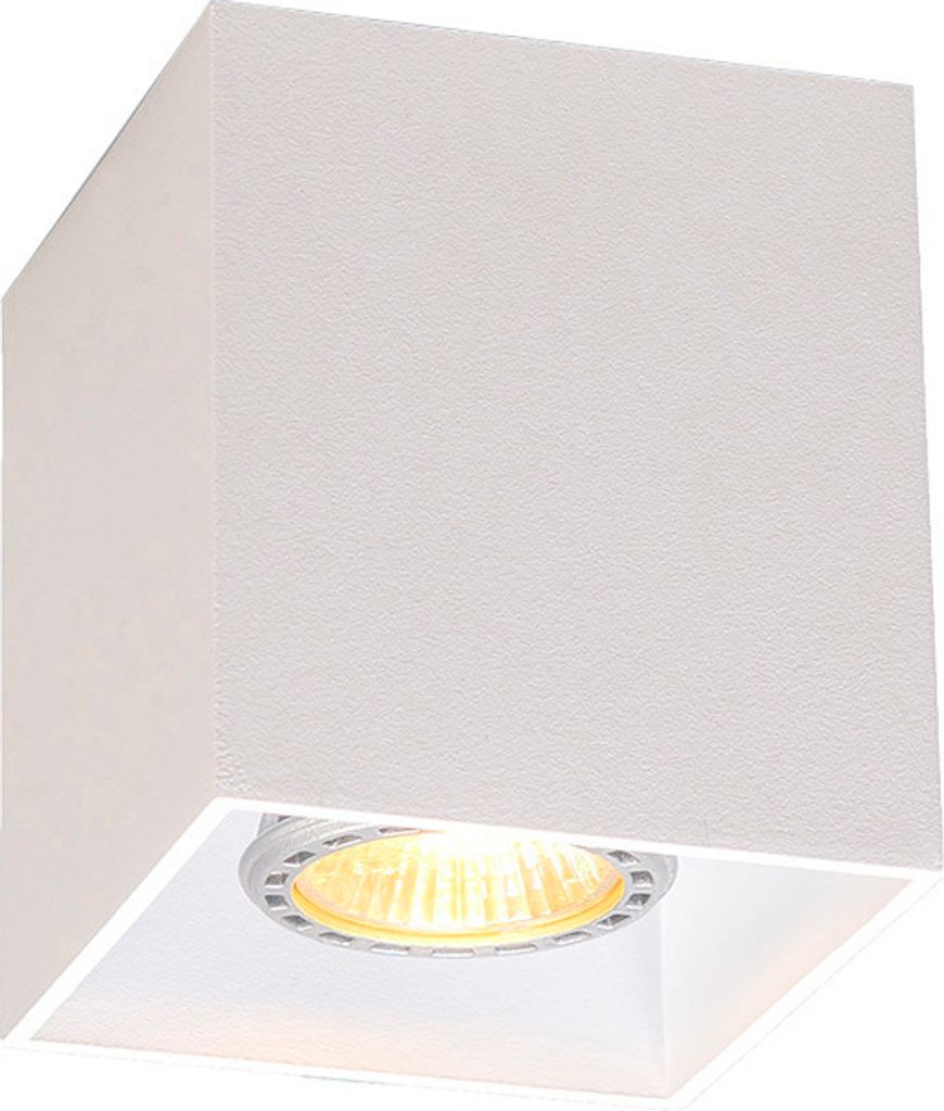 QAZQA - Modern Smarter Wand Spot I Spotlight I Deckenspot I Deckenstrahler I Strahler I Lampe I Leuchte weiß inkl. WiFi GU10 - Qubo 1 Dimmer I Dim...