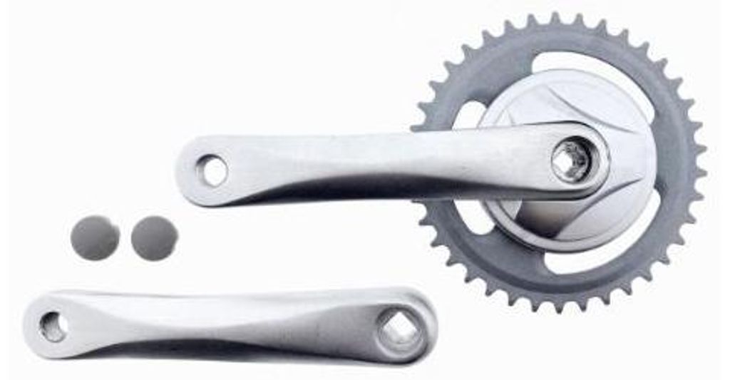 Vinty Kurbelgarnitur 38t ⅛ 170mm JIS Aluminium Silber Produktbild 