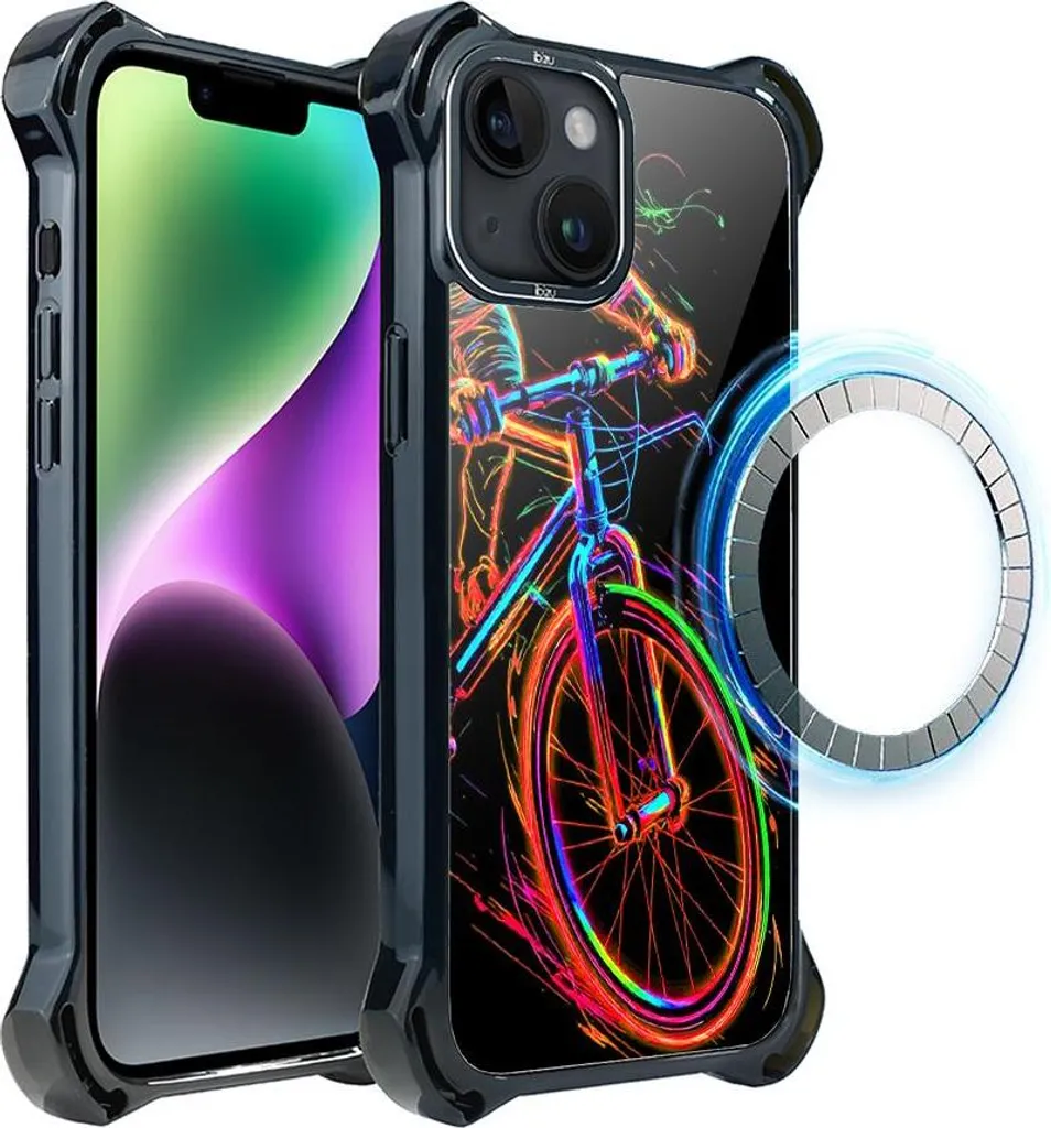 Coque iPhone 14 Plus IBIZU DropGuard Ultra MagSafe ElectroMove Noire