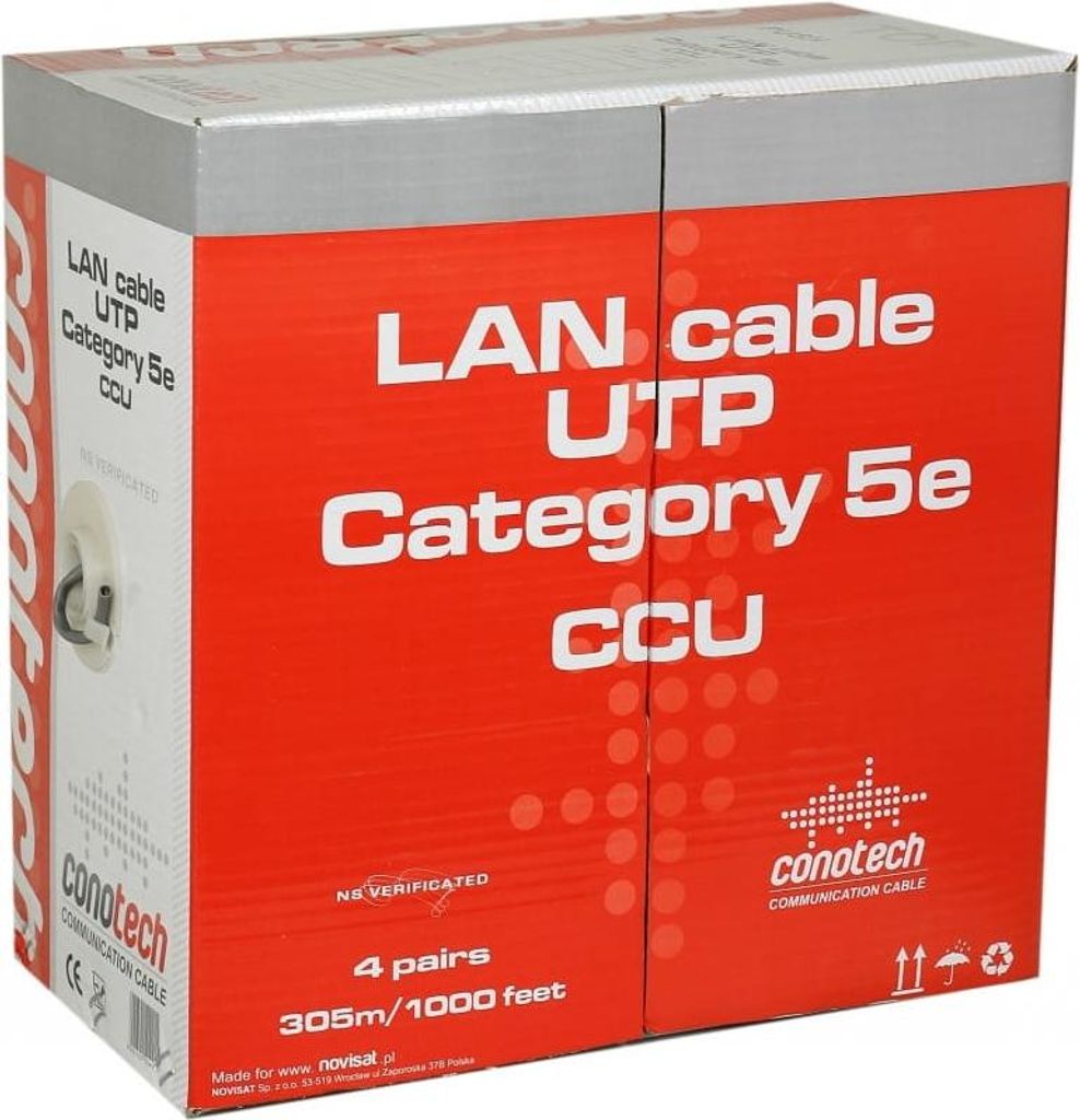 Conotech U/UTP LAN Cat. 5e Netzwerkkabel Meterware
