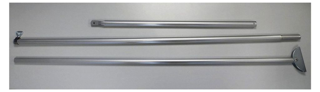Gerade Spezial-Andruckstange 260 cm ø 22 mm Aluminium Zubehör für Teilzelt Garda AIR Zeltstange