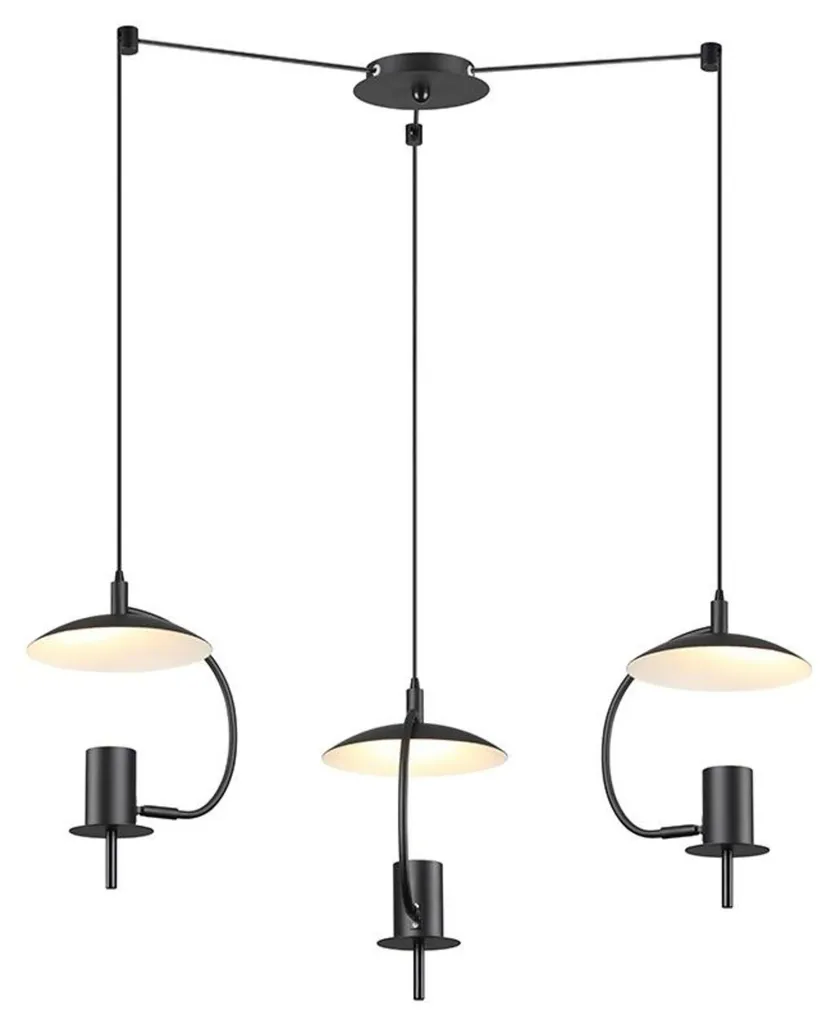 Suspension Moderne pour Îlot Central et Table à Manger ACA ZM933P60B Noir