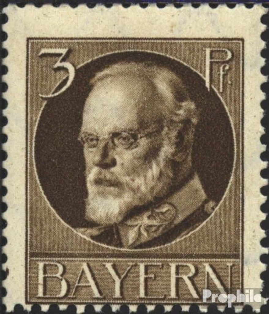 Briefmarken Bayern 1914 Mi 94I Friedensdruck postfrisch König Ludwig III