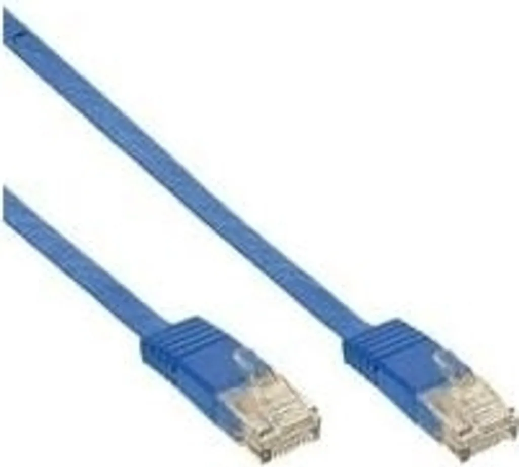 InLine® 71615B Patchkabel flach, U/UTP, Cat.6, blau, 15m - 7