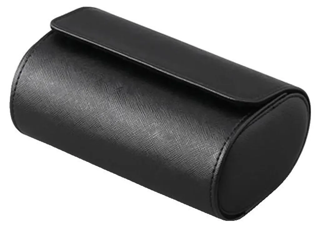 Rangement montres compact pour table de chevet, 2 places, noir vintage