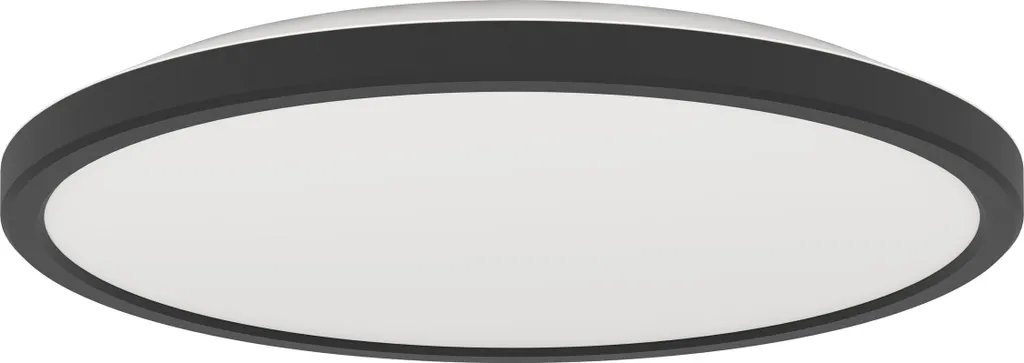 Plafonnier Noir Rovito Eglo 30 cm - Idéal pour Cuisine, Couloir et Bureau