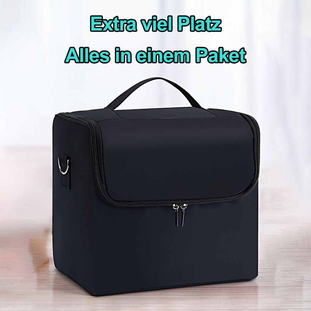 Azar Kosmetik-Tablett – 2-stöckig, 14 Fächer | 30,5x20,3x19,1 Cm, Für Nagellack & Kleinteile | Mit U-Haken Für Stecktafel Oder Freistehend