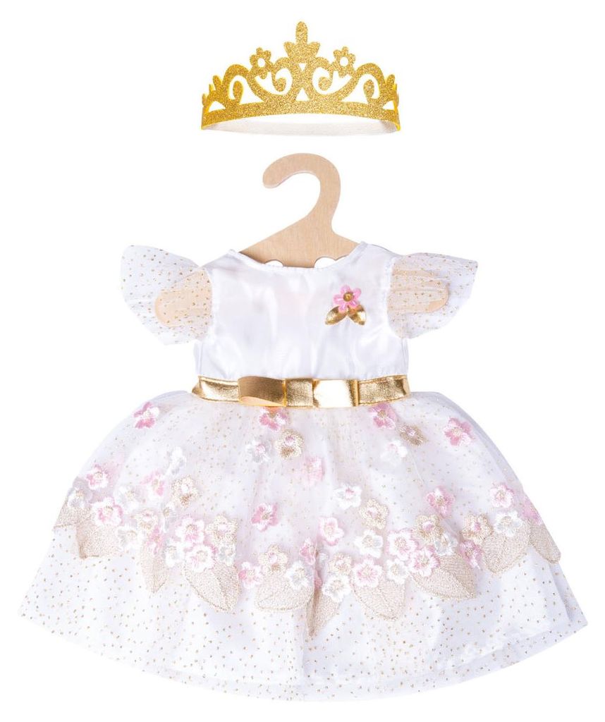 Poppenjurk Prinses met Kroon, 35-45 cm Image du produit 