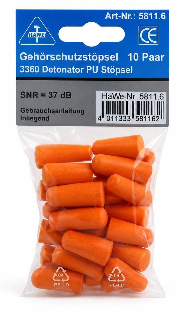 Gehörschutzstöpsel Detonator3360 10Paar