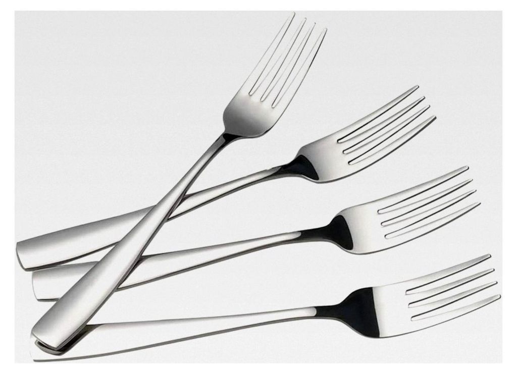 12 Edelstahlgabeln, Küchengabeln zum Essen, rostfreie Essgabeln