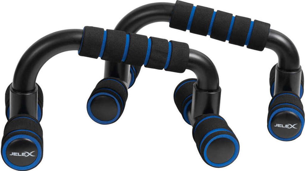 Einheitsgröße JLX-138|JELEX Gain Hard Push Up Bar Liegestützgriffe schwarz blau