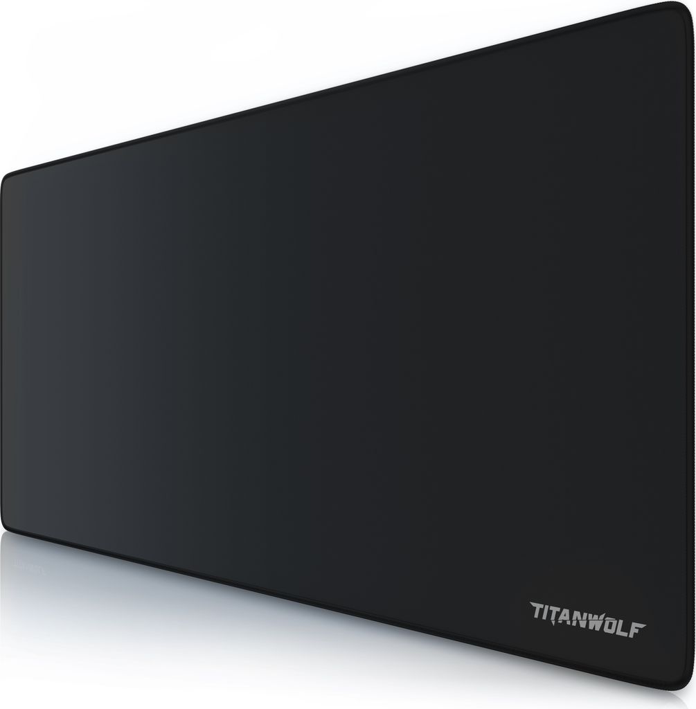 Titanwolf Gaming Mauspad XXL, 900 x 400 x 3 mm, Schreibtischunterlage, abwaschbar, rutschfeste Rückseite, Geschwindigkeit & Präzision, Titanwolf ...
