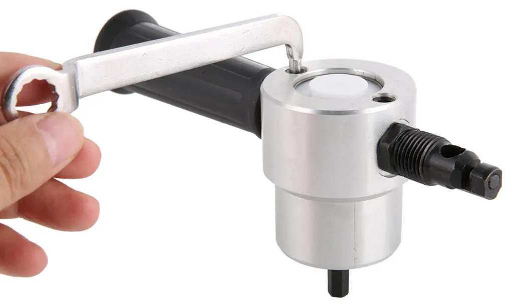 Grignoteuse tôle sans bavures, outil de coupe métal rotatif pour perceuse - 4