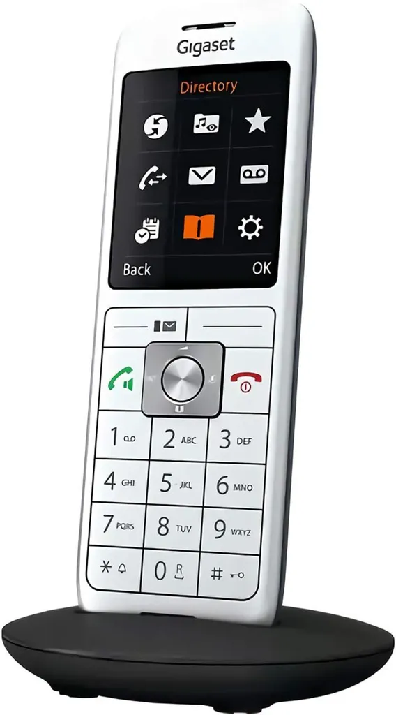 Gigaset CL660HX Combiné Argent avec Son HDSP et Suppression des Bruits