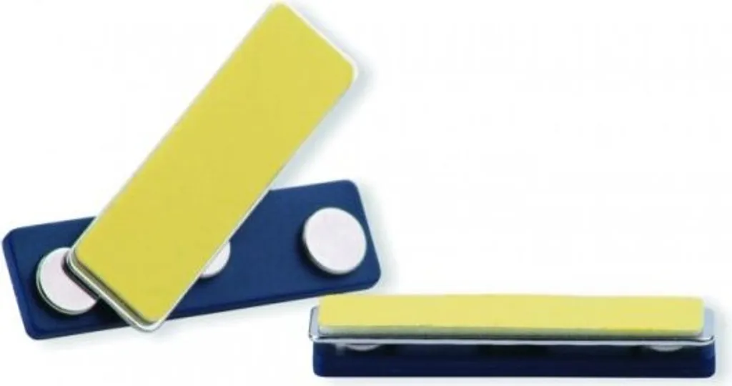 Attache aimantée anti-trou pour badge d'identification - Lot de 50