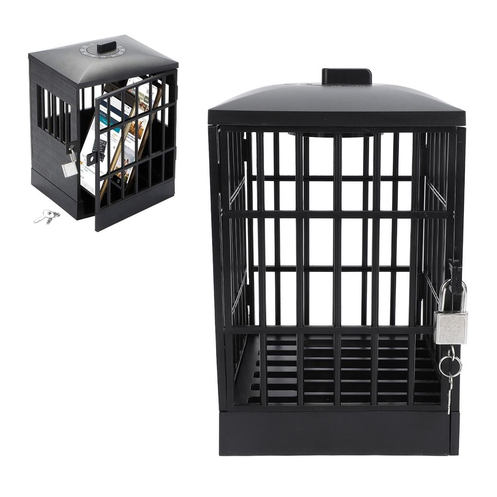Handy-Knast mit Timer Handys Gefängnis Lock Up Safe Smartphone Stand Halter Klassenzimmer Haus Tisch Büro Lagerung Gadget Alle schwarz