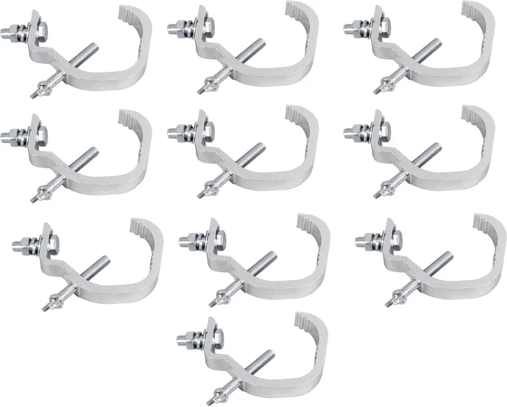 Pince de Lumière de Scène Antiglisse Aluminium pour Fixation Sécurisée