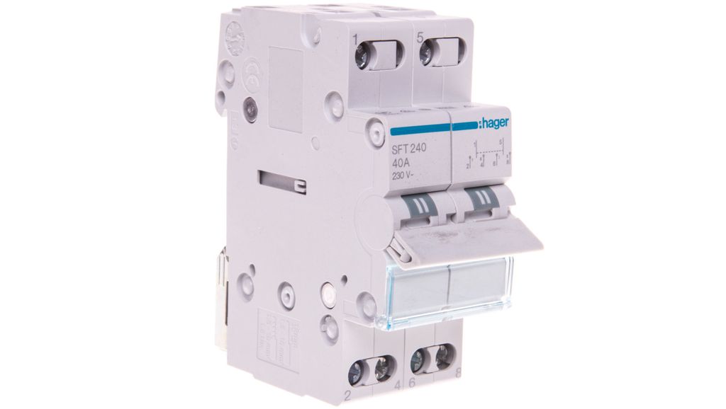 HAGER Modularer Installationsschalter I-0-II, gemeinsamer Produktbild 