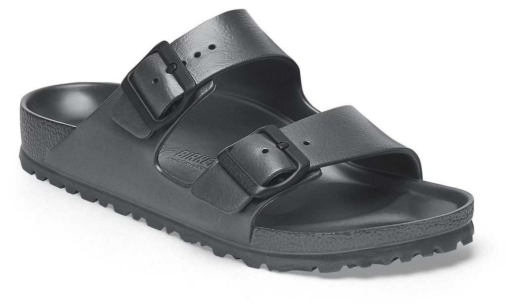 Birkenstock Arizona Eva Damen-Pantoletten in Schwarz – Produktbild 
