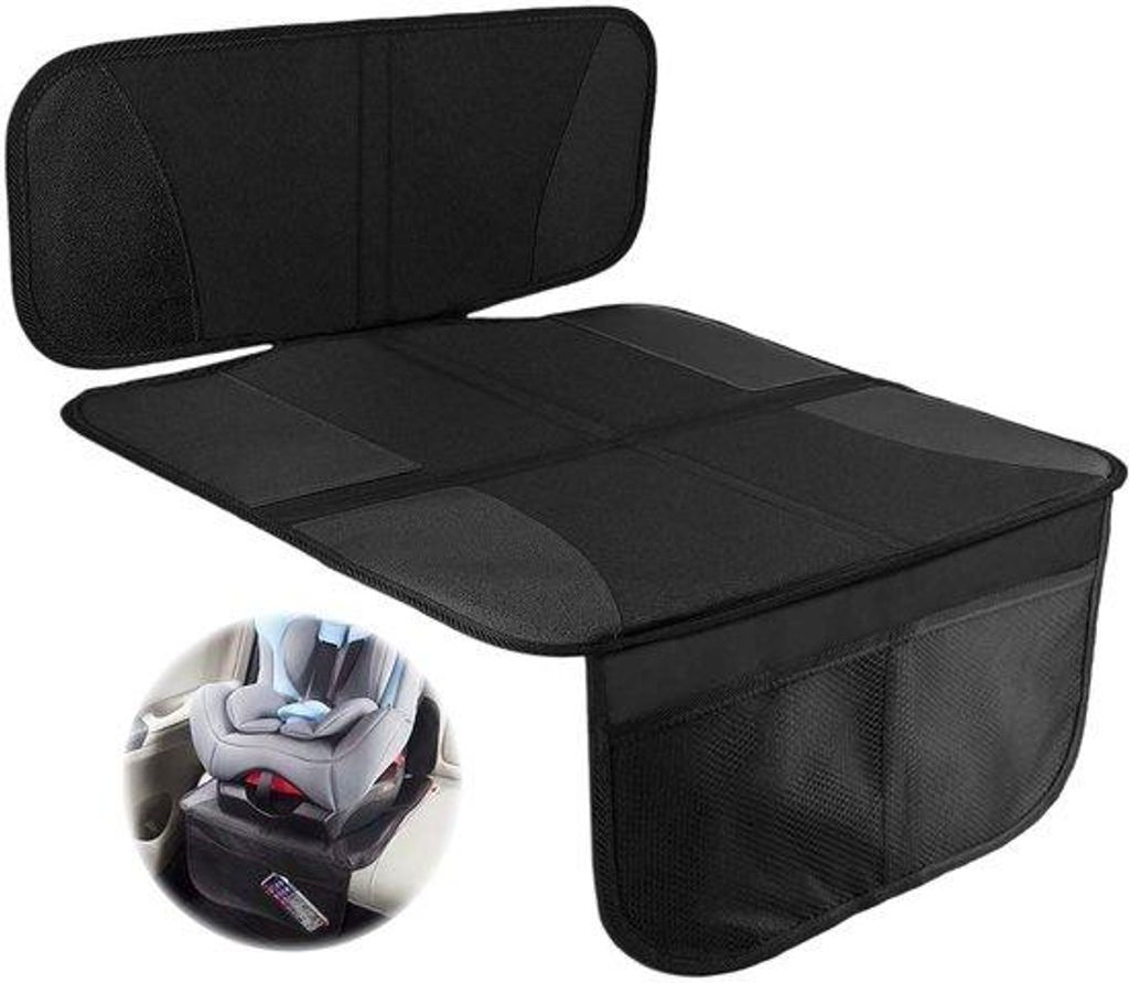 Protezione per seggiolino auto nera con superficie Immagine del prodotto 