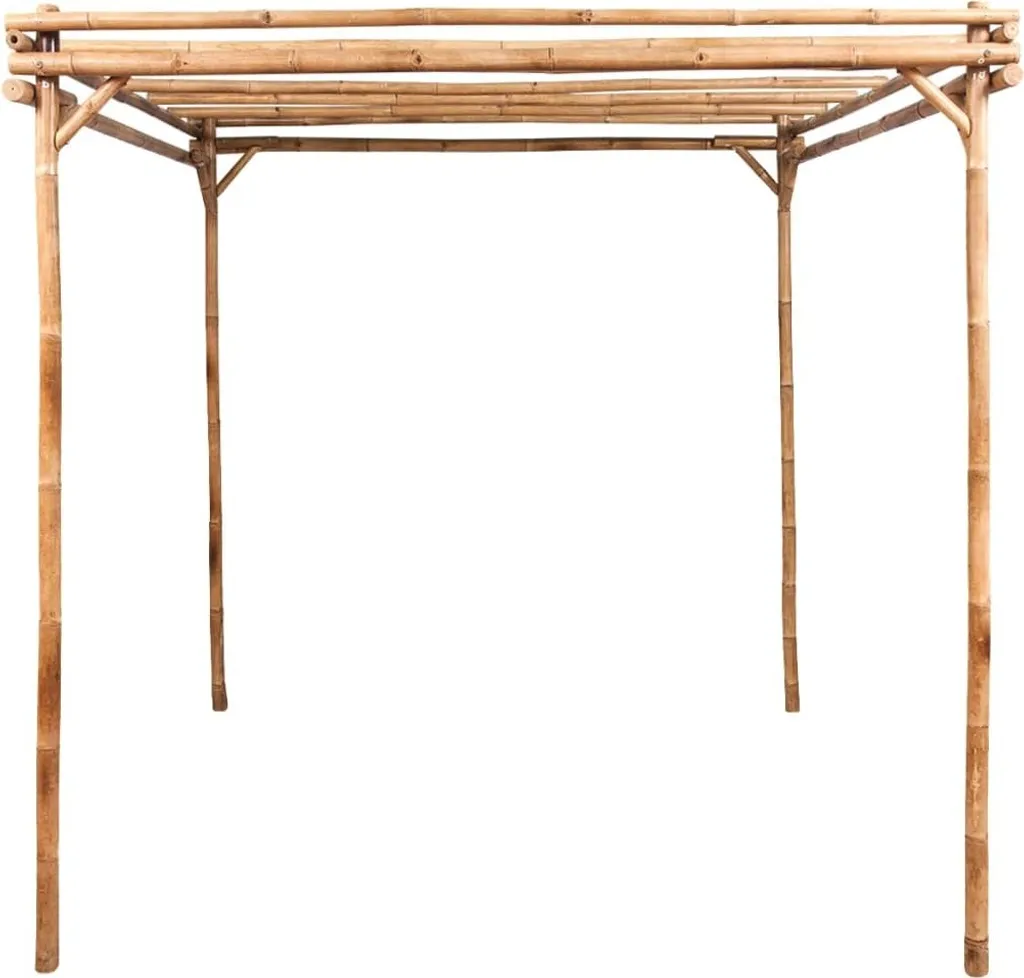 Pergola de Jardin en Bambou Stable 170x170 cm - Structure Décorative