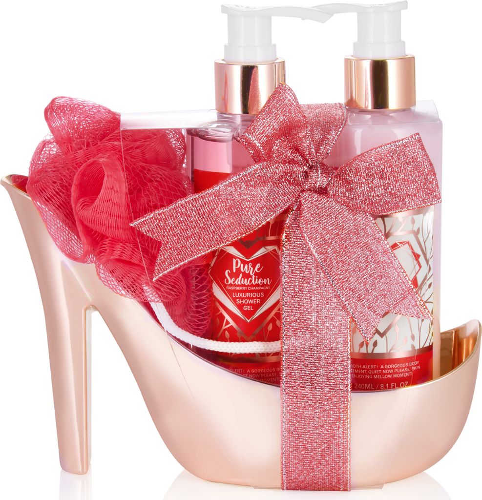 BRUBAKER Cosmetics Set da bagno e doccia 4 pezzi Lampone Immagine del prodotto 