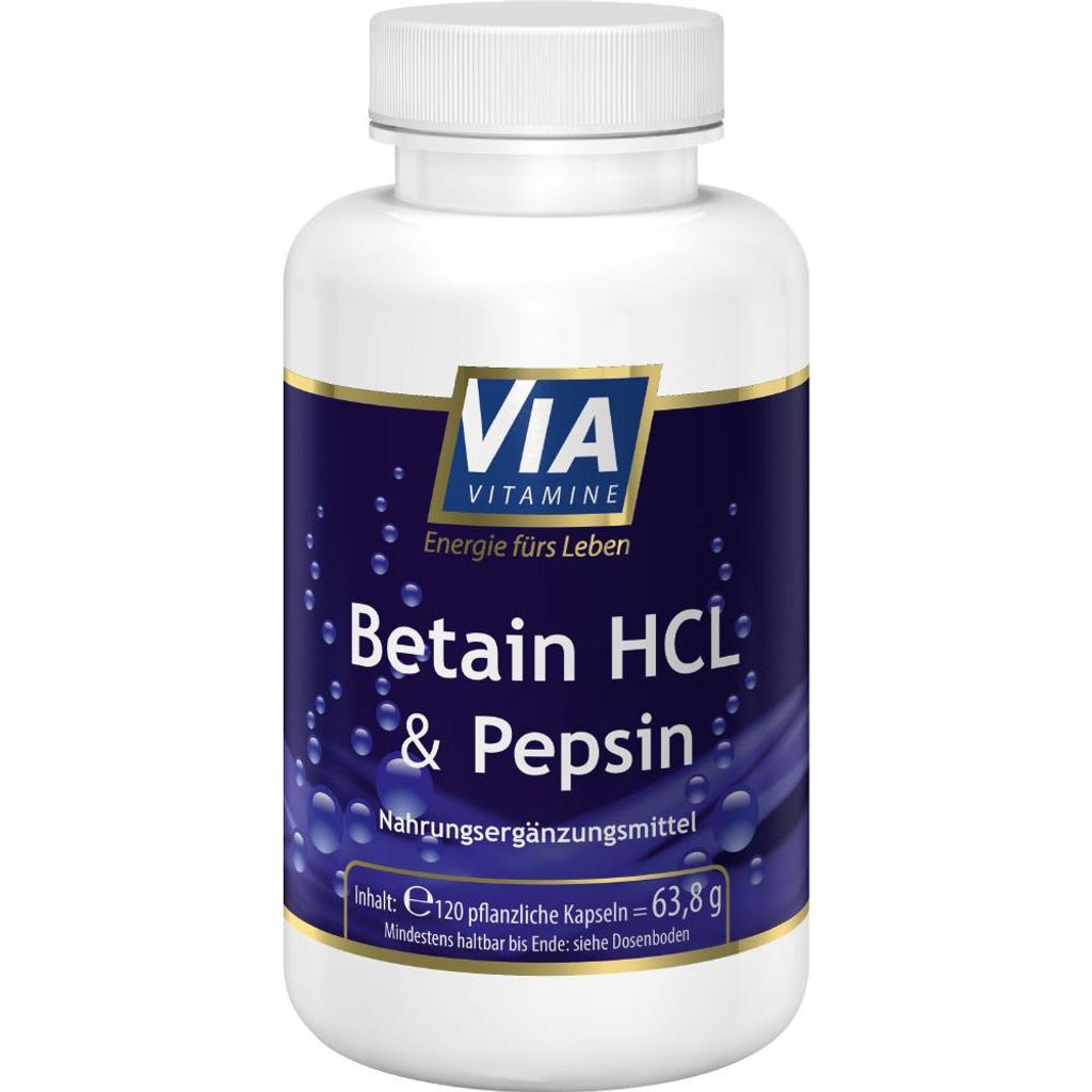Betain HCL & Pepsin, 120 Kapseln
