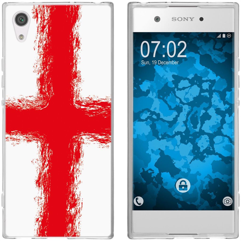 PhoneNatic Case kompatibel mit Sony Xperia XA1 Silikon-Hülle WM England M4