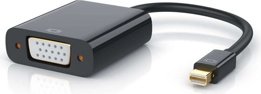 CSL Mini DisplayPort zu VGA Video-Adapter, Full HD MiniDP Stecker zu VGA Buchse Adapter Kabel