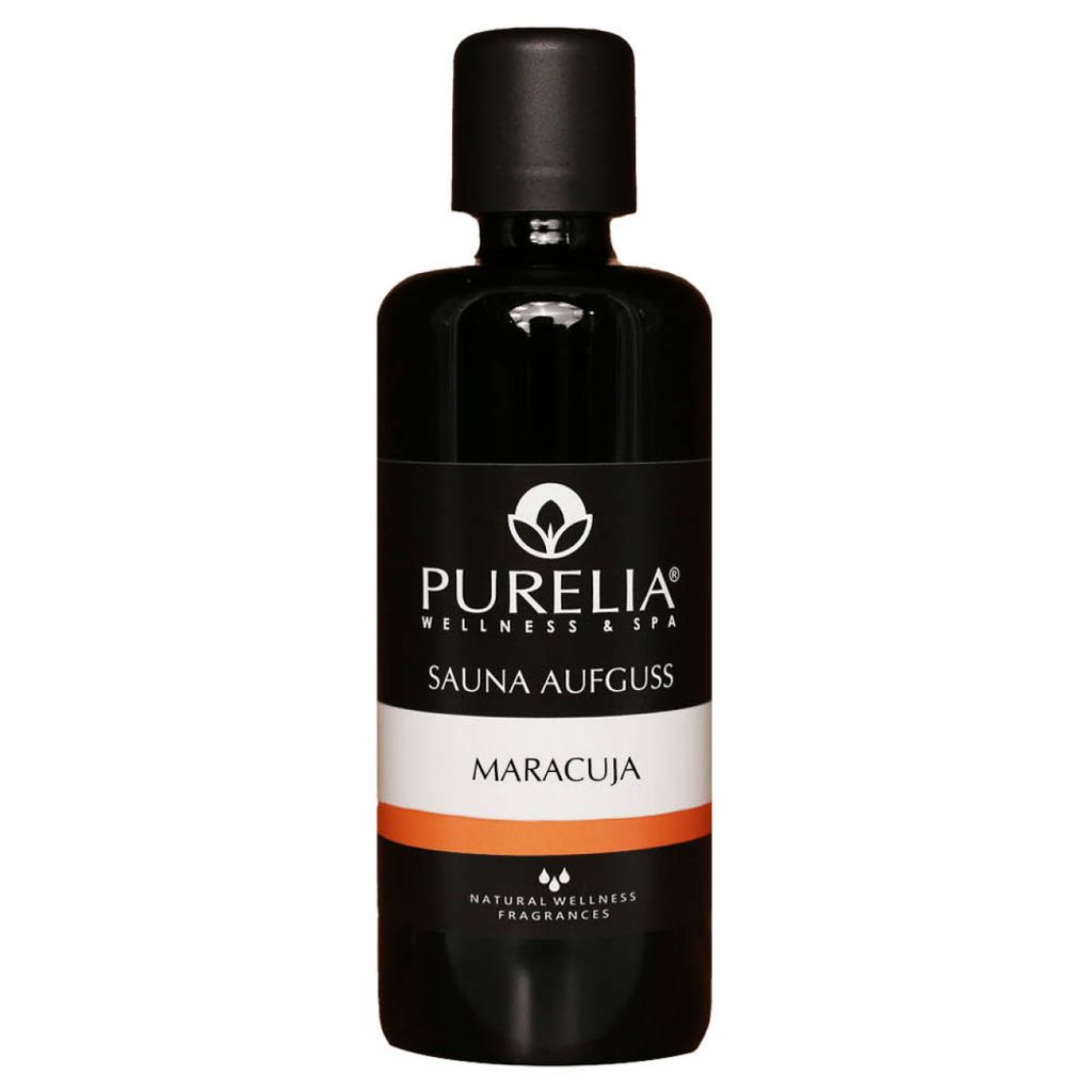 PURELIA Saunaaufguss Konzentrat Maracuja 100 ml natürlicher Sauna-aufguss - reine ätherische Öle