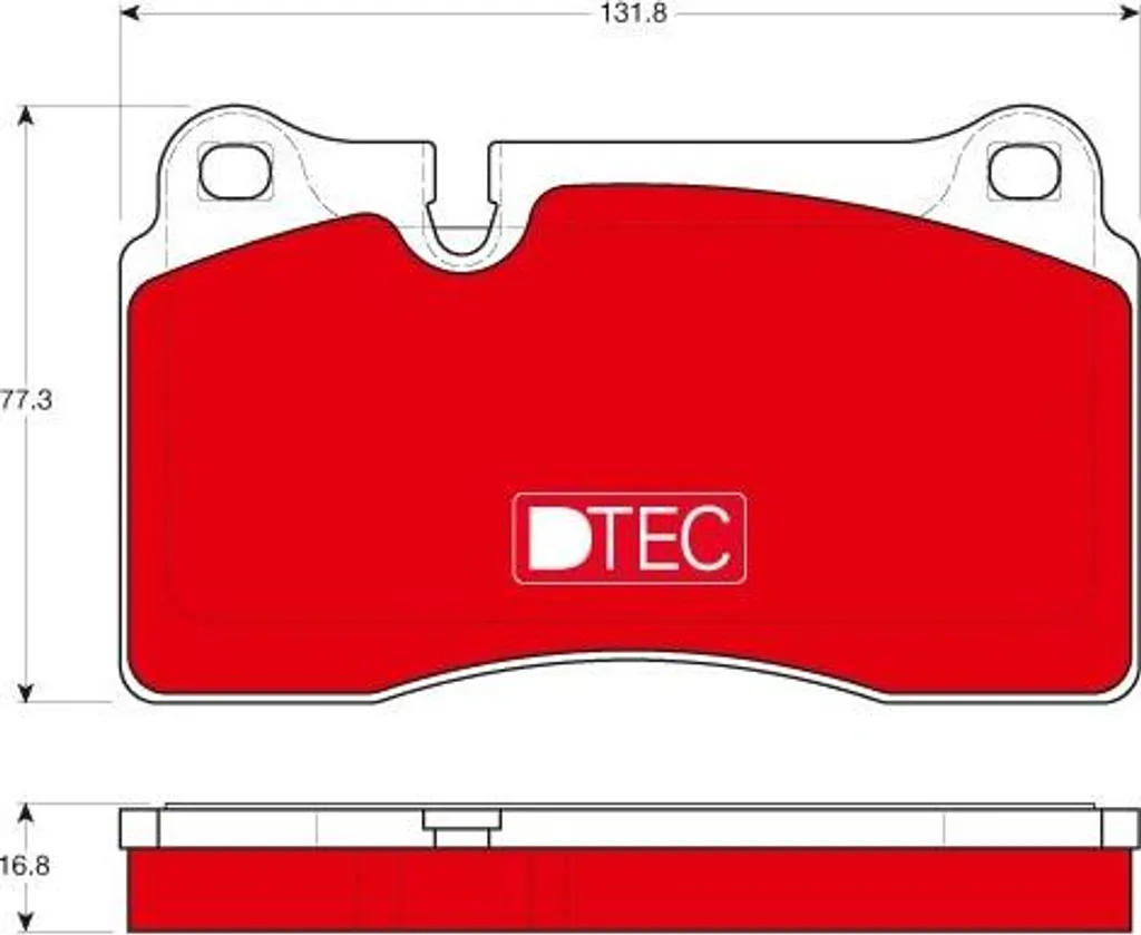 Plaquettes de frein TRW GDB1670DTE pour Touareg - OE 7L6698151J
