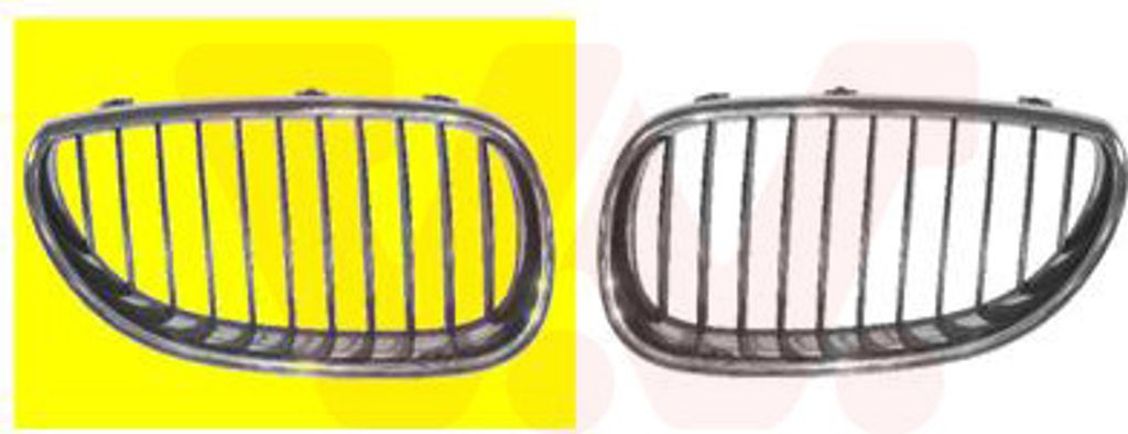 VAN WEZEL 0655516 Kühlergrill Frontgrill für BMW 5 Limousine (E60) Rechts