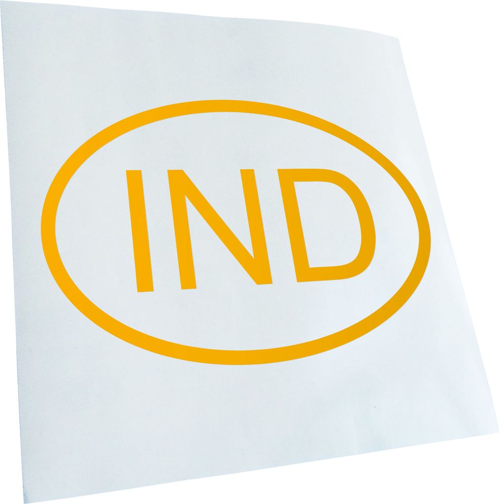 Kiwistar - Autoaufkleber - Indien IND Heckscheibe - Aufkleber für Auto Kfz Fahrrad, LKW, Truck Mofa