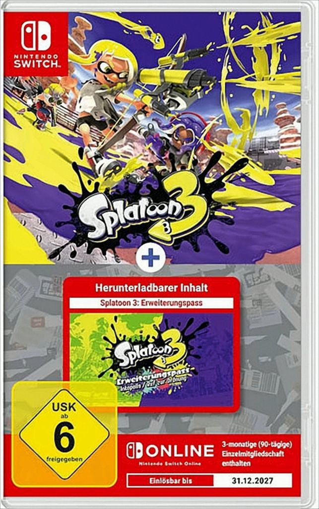 Nintendo Splatoon 3 inkl Erweiterungspass Set Produktbild 