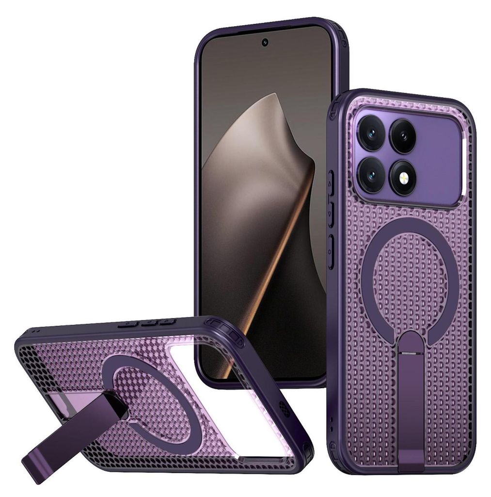 MagSafe Magnet Handyhülle für Xiaomi Poco F8 Pro kühlendes Cover Halter Lila