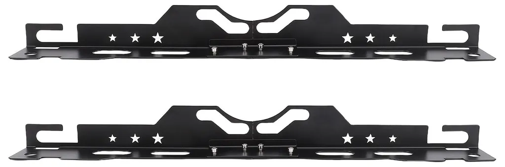 Plaque de géométrie précise noir mat avec double ruban de mesure intégré