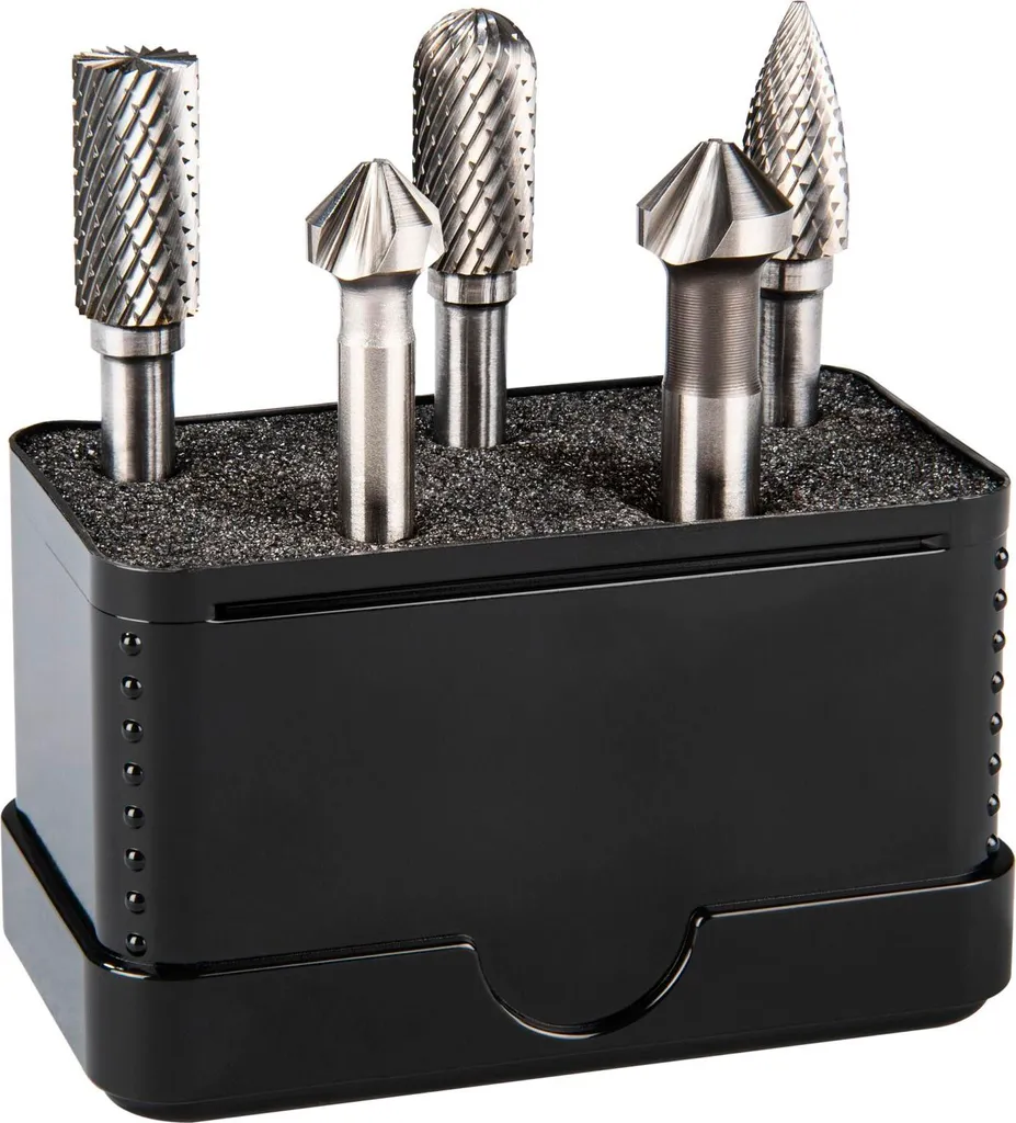 Set Alpen 5 pointes HM avec 2 fraises UGT en carbure haute densité