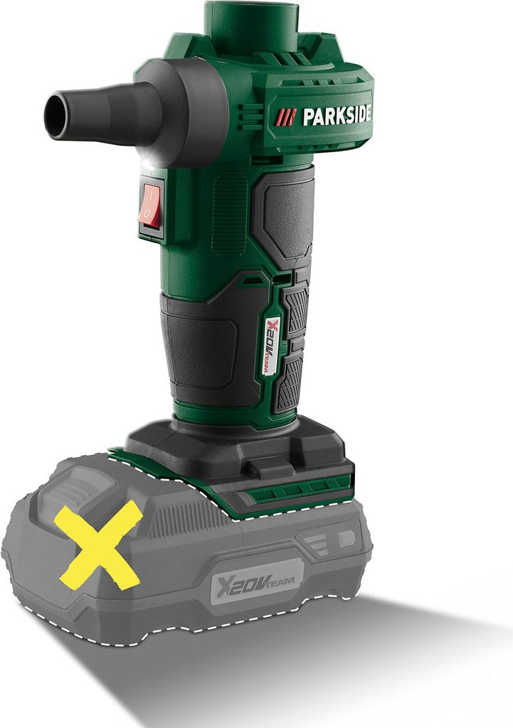 PARKSIDE 20V Akku-Luftpumpe / Akku-Kompressor (ohne Akku und Ladegerät) PALP20-Li C3 / PAK 20-Li C3 (Akku-Luftpumpe)