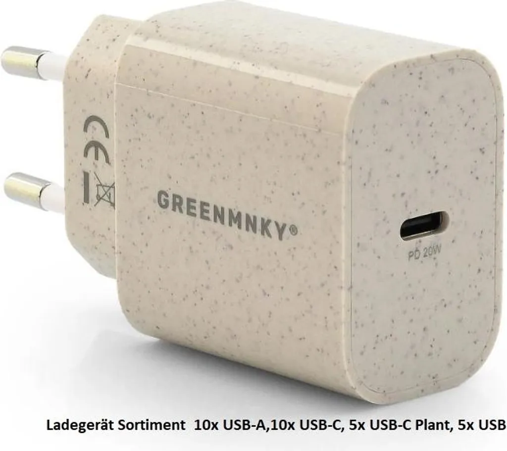 Chargeur USB A et C Vert Green Mnky ZB.CS.1 : Fini les Prises Encombrées